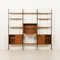 Freistehendes italienisches Vintage Teak Wandregal, 1960er 5