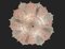 Große Deckenlampe aus Muranoglas in Rosa & Weiß, 1970er 6