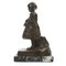 R. Zacchetti, Fille à la Poupée, 1920s, Bronze avec Socle en Marbre 3