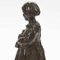 R. Zacchetti, Fille à la Poupée, 1920s, Bronze avec Socle en Marbre 7