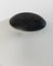 Postmodern Table Lamp in White Frosted Murano Glass with Black Metal Details, Italy, 1980s 7