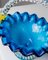 Mid-Century Blue and Yellow Murano Glass Bowl with Handle, Italy, 1970s 9