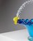 Mid-Century Blue and Yellow Murano Glass Bowl with Handle, Italy, 1970s 5