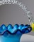 Mid-Century Blue and Yellow Murano Glass Bowl with Handle, Italy, 1970s 6