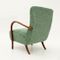 Fauteuil avec Accoudoir en Bois, Italie 1940s 5