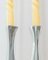 Postmodern Candleholders in Aluminum, 1980s, Set of 2 3