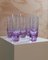 Alexandrite Drinking Glasses in Purple Crystal, Italy, 1970s, Set of 6 7