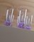 Alexandrite Drinking Glasses in Purple Crystal, Italy, 1970s, Set of 6 5