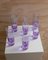 Alexandrite Drinking Glasses in Purple Crystal, Italy, 1970s, Set of 6 3