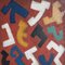 Manuel Rufi Gibert, Constructive Rhythms on Red Abstract, Oil Painting, 1931 1