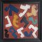 Manuel Rufi Gibert, Constructive Rhythms on Red Abstract, Oil Painting, 1931 2