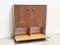 Mueble de bar brutalista de wengé, años 80, Imagen 7