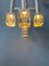 Vintage Space Age Sputnik Chrome Chandelier with Cubical Clear Glass Shades, Image 3