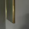 Miroir Vintage Rectangulaire avec Cadre en Laiton, 1950s 4
