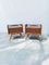 Briar and Glass Bedside Tables, Italy, 1950s, Set of 2, Image 1