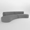 Hug Modular Sofa in Boucle Light Gray by Ferrianisbolgi, Set of 2, Image 1