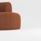 Hug Modular Sofa in Boucle Orange by Ferrianisbolgi, Set of 2, Image 2