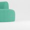 Hug Modular Sofa in Boucle Turquoise by Ferrianisbolgi, Set of 2, Image 2