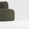 Hug Modular Sofa in Boucle Olive Green by Ferrianisbolgi, Set of 2, Image 2