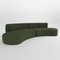 Canapé Modulable Hug Vert Boucle par Ferrianisbolgi, Set de 2 1
