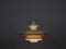 Vintage Danish Sofie Pendant Lamp by Kurt Wiborg for Jeka, 1980s, Image 9