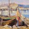 L. Loni, escuela francesa Marina, de 1890 a 1910, óleo sobre tabla, enmarcado, Imagen 12