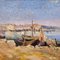 L. Loni, escuela francesa Marina, de 1890 a 1910, óleo sobre tabla, enmarcado, Imagen 4