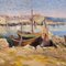 L. Loni, escuela francesa Marina, de 1890 a 1910, óleo sobre tabla, enmarcado, Imagen 5