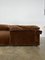 Canapé Vintage en Velours Marron par Afra & Tobia Scarpa pour B&B Italia, 1980 4