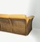 Mid-Century Modern Cognac Leather Sofa with Wooden Structure, Italy, 1980s, Image 10