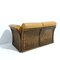 Mid-Century Modern Cognac Leather Sofa with Wooden Structure, Italy, 1980s, Image 8