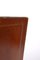 Cognac Color Stich Leather Paper Basket, France, 1960s 4