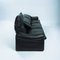 Vintage Italian Black Brown Leather Maralunga Sofa by Vico Magistretti for Cassina, Image 5