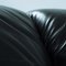 Vintage Italian Black Brown Leather Maralunga Sofa by Vico Magistretti for Cassina, Image 16