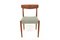 Chaira de comedor bt Knud Faerch para Slagelse Møbelfabrik, Dinamarca, años 60. Juego de 4, Imagen 5
