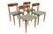 Chaira de comedor bt Knud Faerch para Slagelse Møbelfabrik, Dinamarca, años 60. Juego de 4, Imagen 1