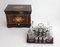French Napoleon III Tantalus with Crystal Glassware, Image 1