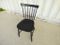 Vintage Black Lacquered Chairs, Set of 6, Image 8