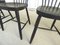 Vintage Black Lacquered Chairs, Set of 6 5