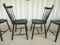 Vintage Black Lacquered Chairs, Set of 6 7