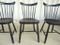 Vintage Black Lacquered Chairs, Set of 6 4