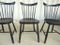 Vintage Black Lacquered Chairs, Set of 6, Image 4