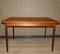 Mid-Century Teak Extendable Dining Table with Tapered Legs, 1960s, Image 4