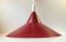 Vintage Danish Clay Red Suspension Pendant Lamp by Lyfa, 1970s, Image 1