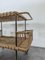 Rattan Rolling Trolley, 1960s 4