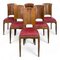 Wood Chairs, 1950s, Set of 6 1