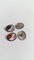 Art Deco Silver Cufflinks Enameled with Hunting Dogs, 1930s, Set of 2 6