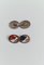 Art Deco Silver Cufflinks Enameled with Hunting Dogs, 1930s, Set of 2 8