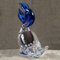 Vintage Italian Murano Signed Colored Glass Animalier Sculpture, 1970s 3