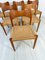 Vintage Esszimmerstühle aus Teak & Papercord von Arne Hovmand Olsen für Mogens Kold, 1960er, 6er Set 8